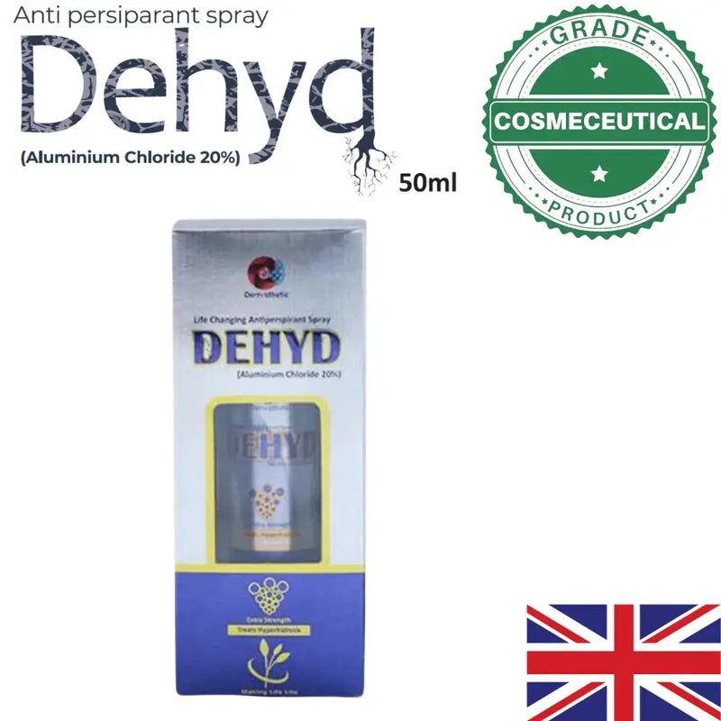 Dehyd Spray 50ml — Aluminium Chloride 20% for Hyperhidrosis
