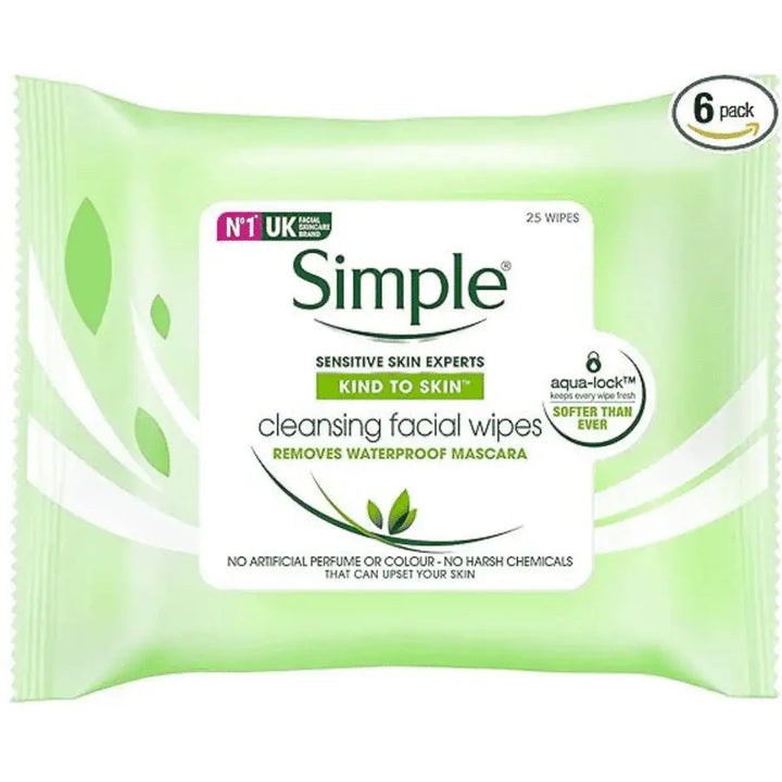 SENSITIVE SKIN CLEANSING WIPES BY SIMPLE 