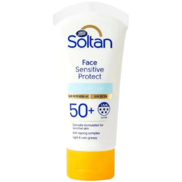 BOOTS SOLTAN 50+ SENSITIVE FACE SUN