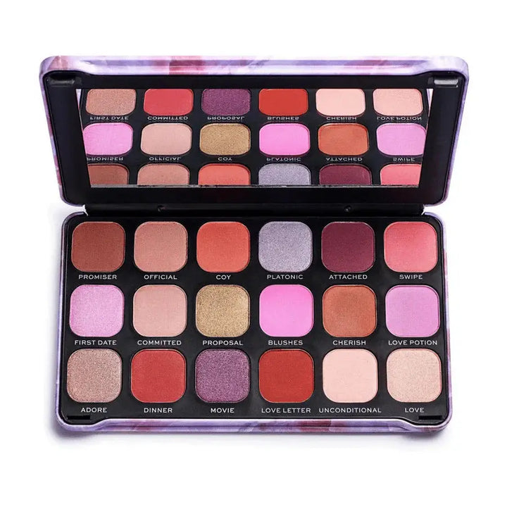 REVOLUTION UNCONDITIONAL LOVE EYESHADOW PALETTE 18 COLOR
