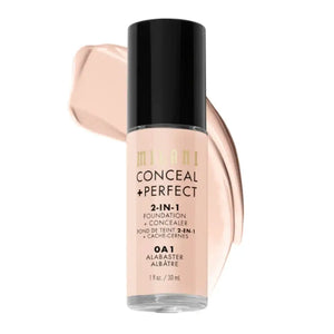 Milani 2 in 1 Foundation & Concealer Shade 00 Light Natural 30ml