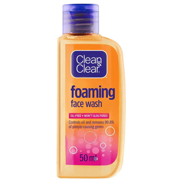 Clean and Clear Face Wash – Oil-Free Cleanser for Oily Skin (50ml)