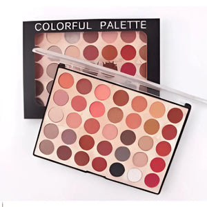 Miss Rose 35-Color Eyeshadow Palette with High Gloss and Matte Finishes (081MT)