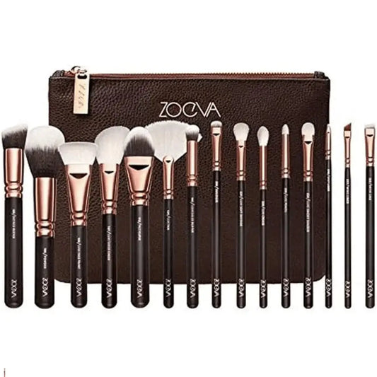 Zogva Brand 15-Piece Black Brush Set