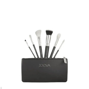 Zogva Branded 18PES Brush Set White & Black