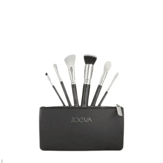 Zogva Branded 18PES Brush Set White & Black