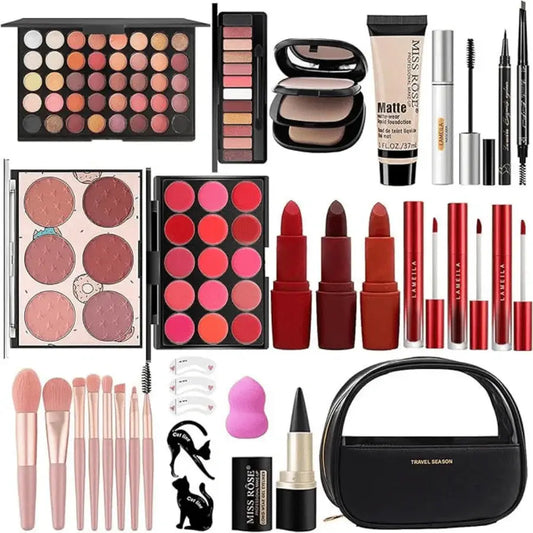 Miss Rose Fashion Black Makeup Set