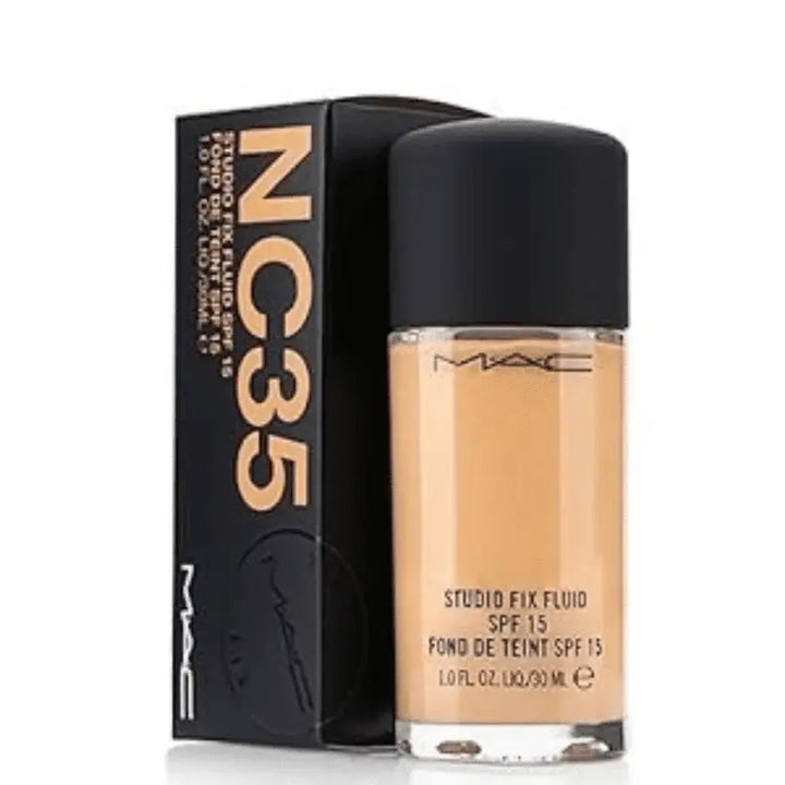 MAC STUDIO FIX FLUID FOUNDTION IN SHADE NC35