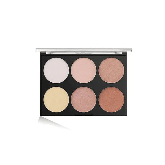 Miss Rose Glow Kit Highlighter Palette – open palette showing shimmer shades