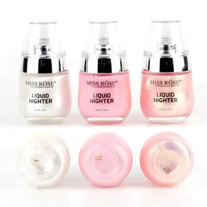 Miss Rose Liquid Highlighter Shade M3 30ml — rose-gold buildable radiance