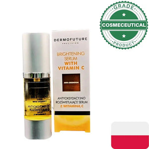 Dermofuture Vitamin C Brightening Serum 30ml — key ingredients Arbutin Hyaluronic Acid