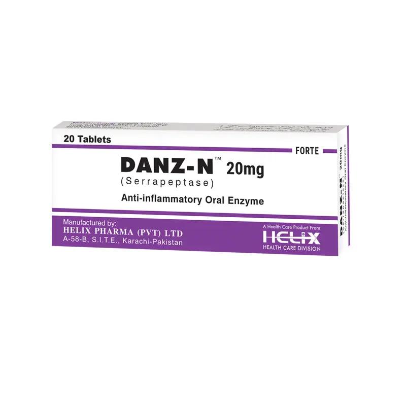 Danz N 20mg Tablet – Serrapeptase Enzyme for Pain & Inflammation Relief