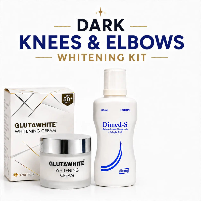 Dark Knees & Elbows Whitening Kit – Cream + Scrub