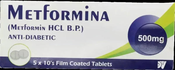 METFORMINA  500MG Tablet 50's (Metformin) DONVALLEY PHARMACEUTICALS