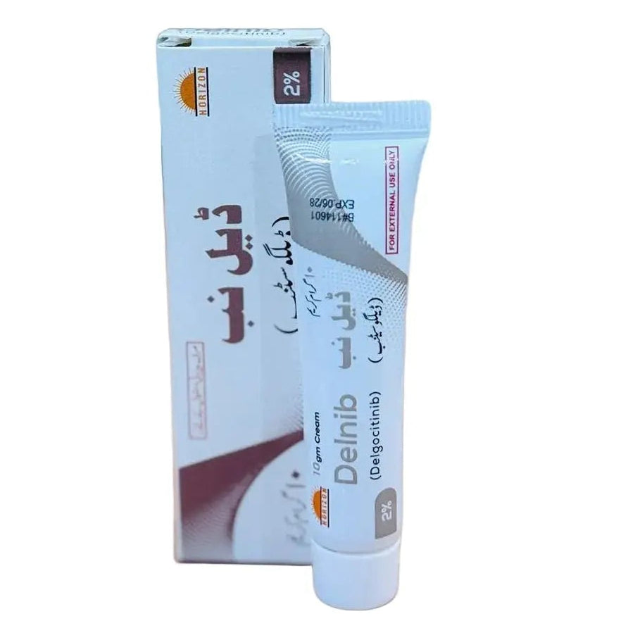 Delnib 2% Cream 10g tube by Horizon Pharmaceuticals for chronic hand eczema