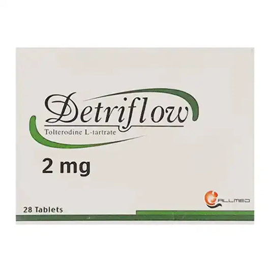 Detriflow 2mg Tablets ��� Tolterodine for Overactive Bladder & Urinary Urgency