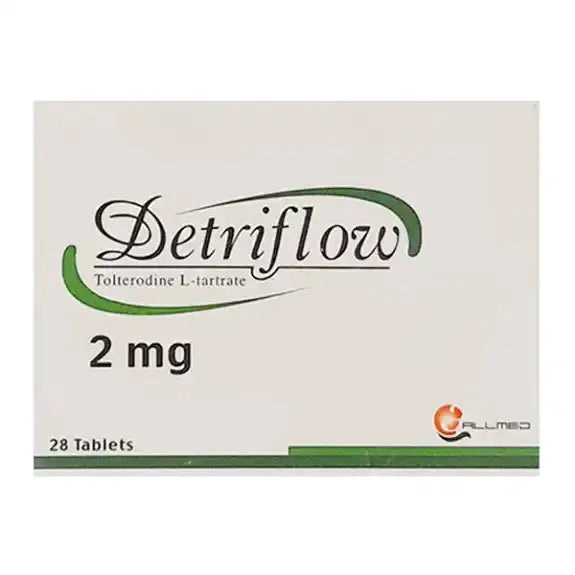 Detriflow 2mg Tablets ��� Tolterodine for Overactive Bladder & Urinary Urgency