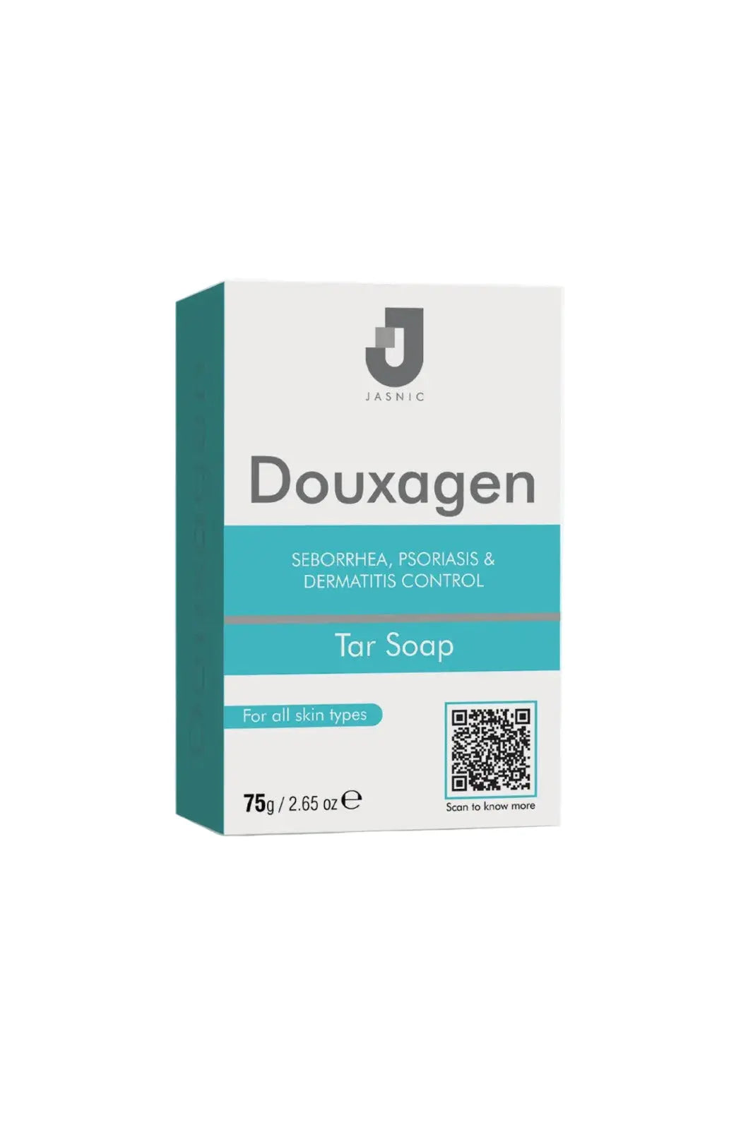 Douxagen Tar Soap by Jasnic Pharma – medicated coal tar soap for psoriasis and dermatitis
