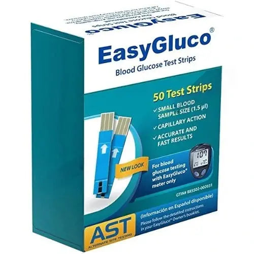 EASY GLUCO STRIPS 50's