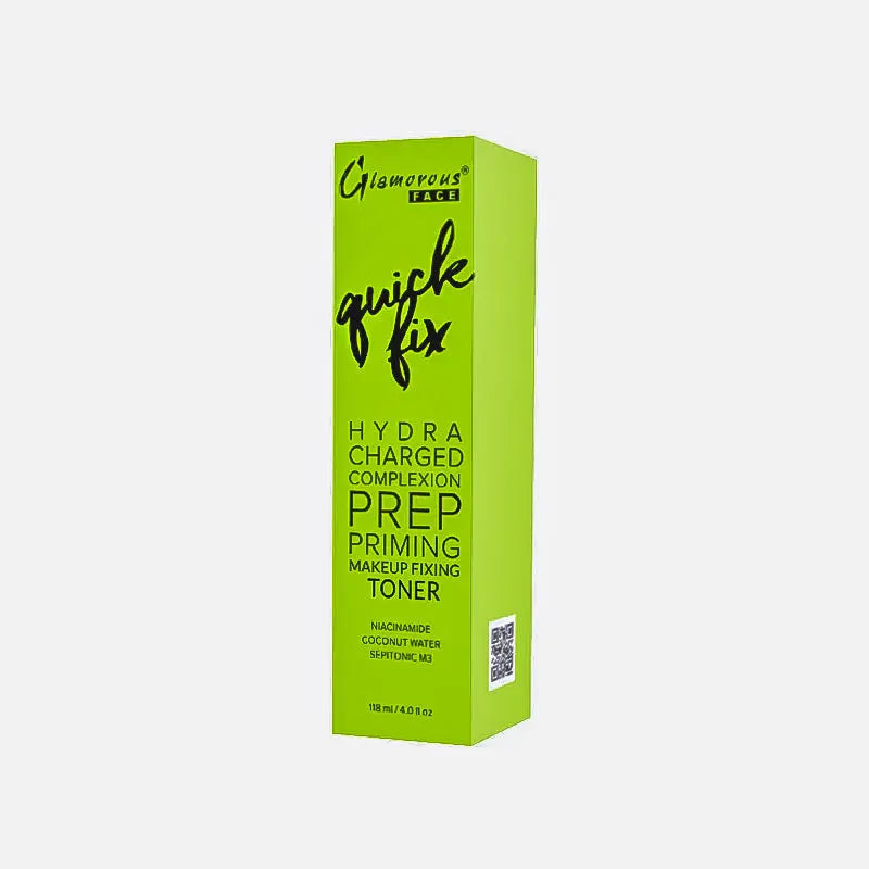 Glamorous Face Quick Fix Makeup Fixing Toner 118ml – back of packaging