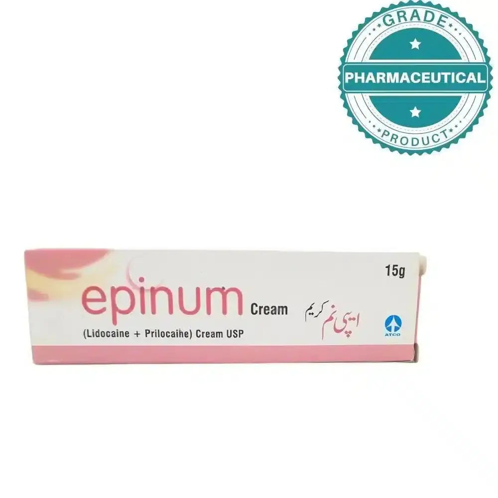 Epinum Cream tube front — prescription numbing cream for laser tattoo and minor procedures