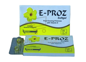 E Proz Softgel Capsules – Vitamin E Antioxidant Supplement