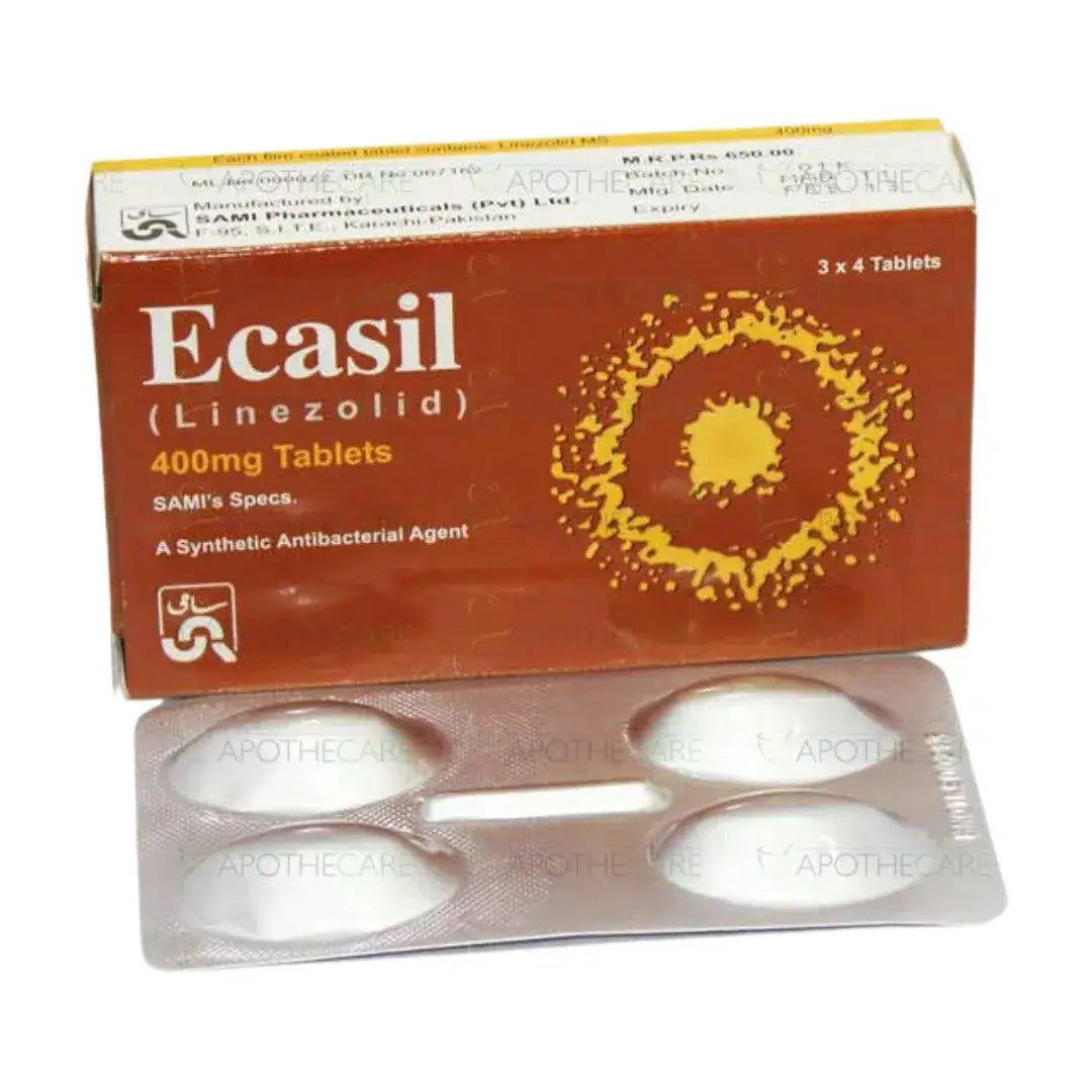 Ecasil Tablets 400mg (Linezolid) - Sami Pharma | derma.pk