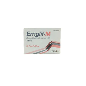 Emglif-M (12.5/500mg) – Empagliflozin + Metformin for Type 2 Diabetes