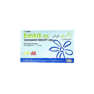 Emkit DS 1.5mg Tablet — Emergency Contraceptive Single Dose