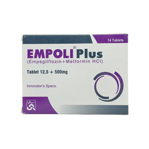 Empoli Plus 12.5/500mg Tablets — Empagliflozin and Metformin dual-action diabetes, Pakistan
