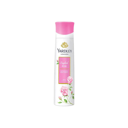 Yardley English Rose Body Spray for Women 150ml – Classic Floral Fragrance with Long-Lasting Freshness