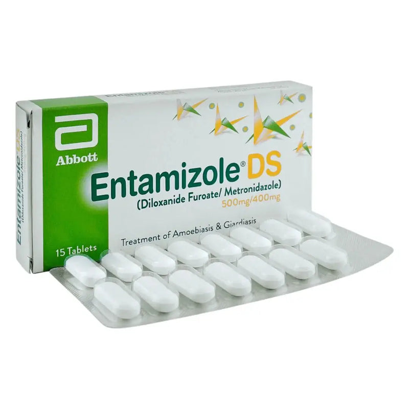 Entamizole DS Tablets 500mg/400mg (15 Tablets) - Abbott Labs - derma.pk