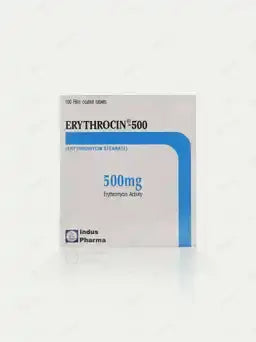 Erythrocin 500mg 100’s – Antibiotic Treatment for Bacterial Infections - Derma.pk