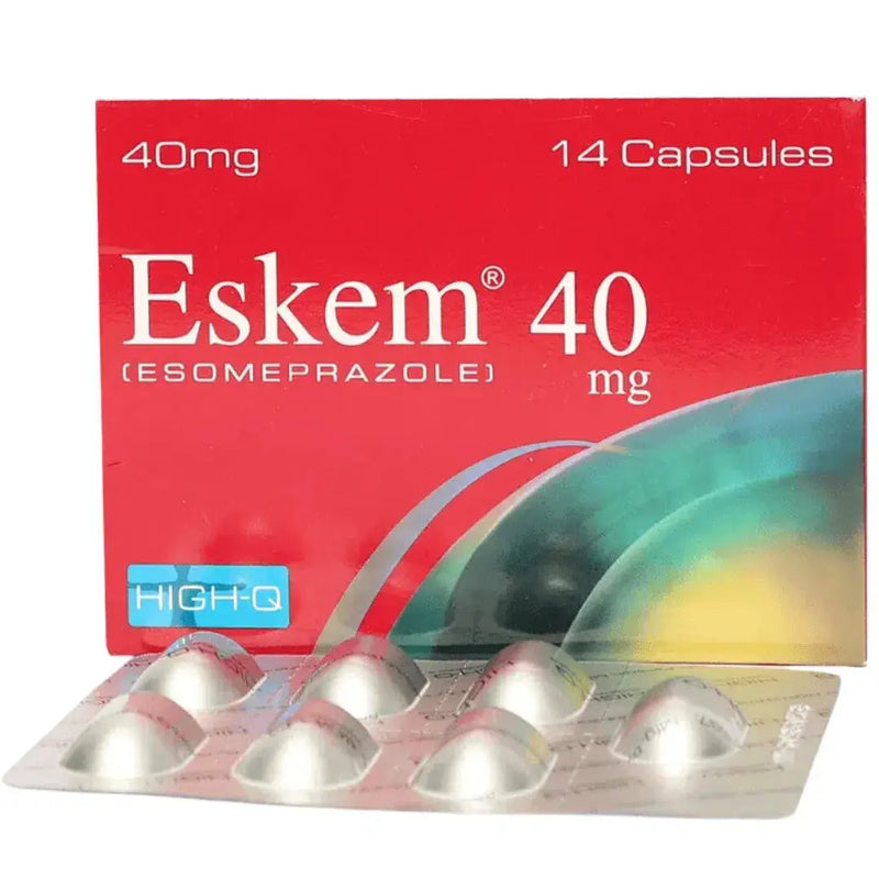 Eskem Capsules 40mg (14 Capsules) - For Acidity & Ulcers - Prescription Required