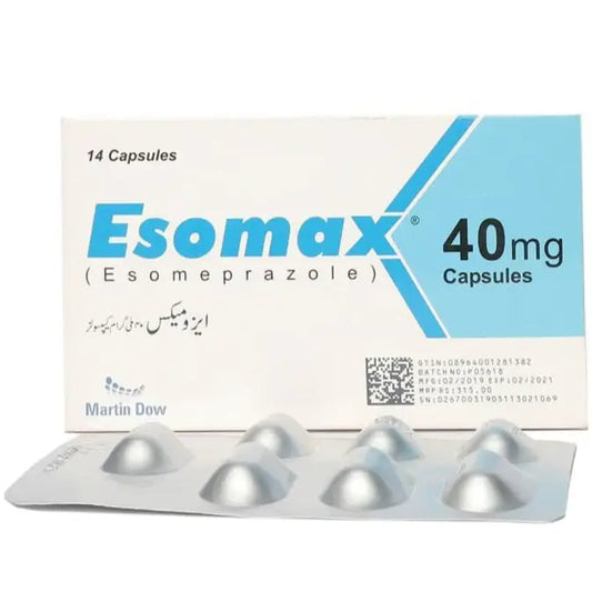 Esomax 40mg Capsule — Esomeprazole for Severe GERD & Ulcers – Available in Pakistan