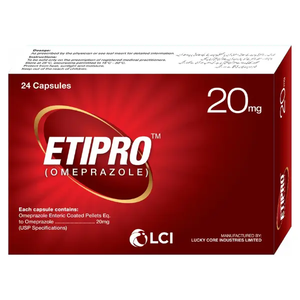 Etipro Capsules 20mg — Omeprazole for GERD & Acid Reflux Treatment