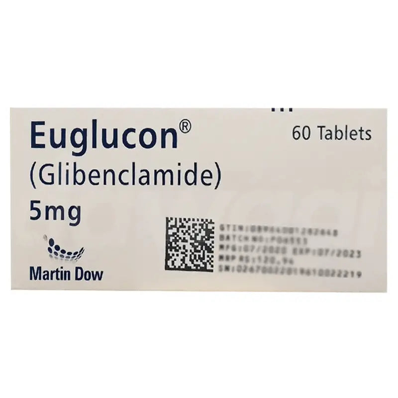 Euglucon 5mg Tablet — Glibenclamide for Type 2 Diabetes