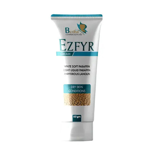 Ezfyr Skin Relief Tube 60g — paraffin and lanolin emollient cream for eczema and psoriasis