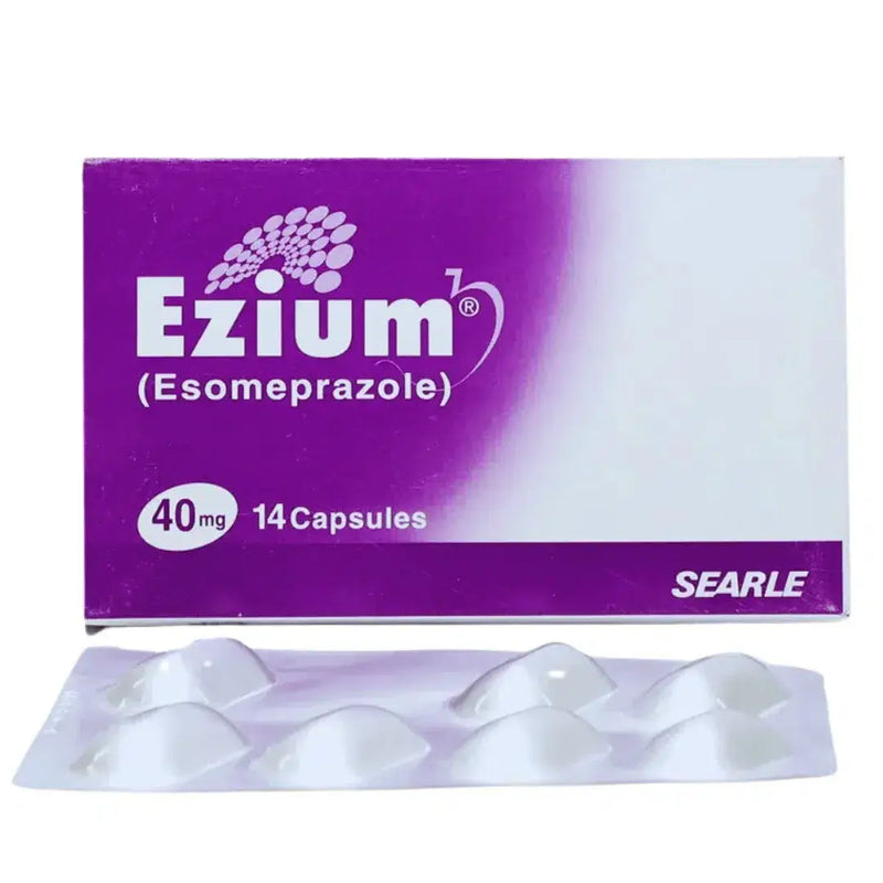 Ezium Capsules 40mg - For Acidity & Ulcers (Esomeprazole) | derma.pk