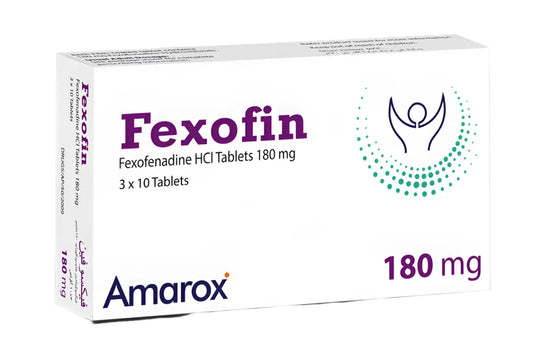 Fexofin Tablets 180mg ��� Fexofenadine HCl for Allergy Relief