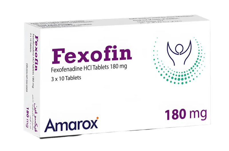 Fexofin Tablets 180mg (Fexofenadine HCl)
