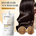 BIOAQUA Rice Raw Pulp Hair Mask - Repairing Treatment for Dry Damaged Hair - 400g photo 3