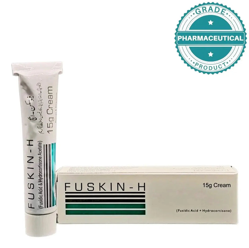 Fuskin-H Cream (Fusidic Acid 2% + Hydrocortisone Acetate 1%) 15g