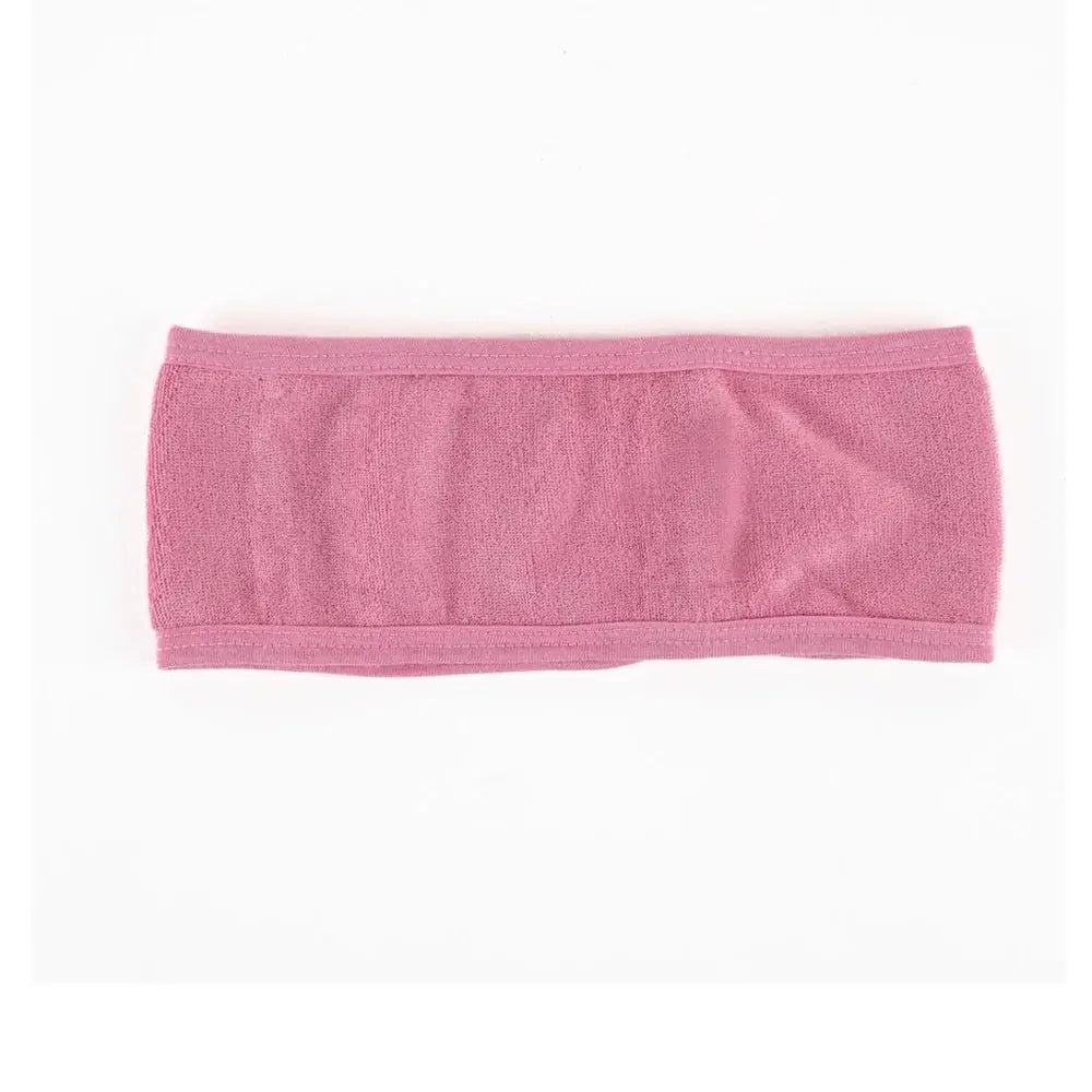 Facial Band Pink adjustable headband for skincare cleansing and makeup Derma.pk