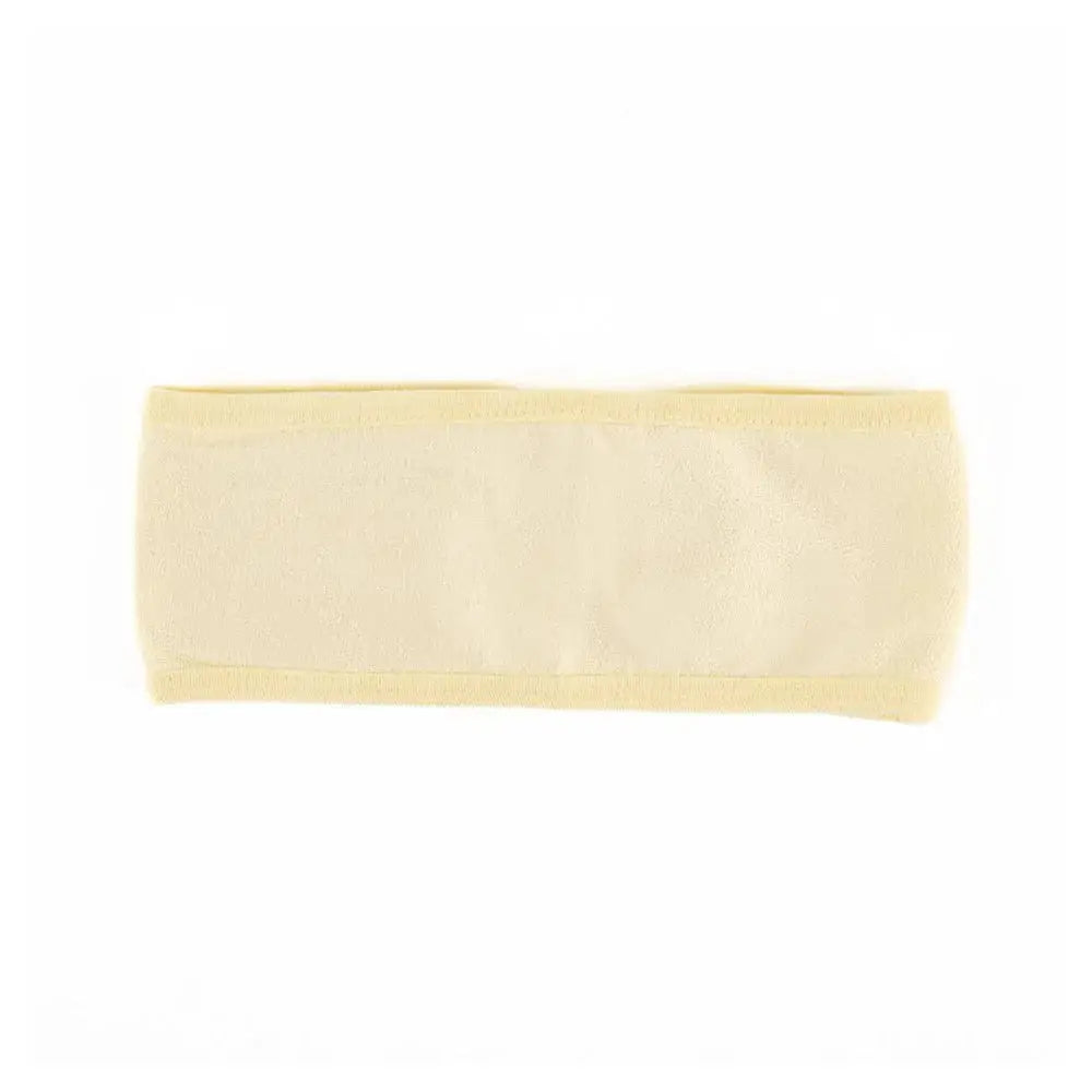 Facial Band Yellow adjustable headband for daily skincare and makeup routines Derma.pk