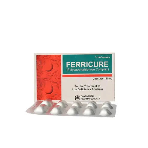 Ferricure 150mg Cap – Iron Supplement for Iron Deficiency Anemia 01