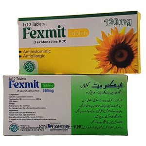 Feximit 180mg fexofenadine allergy relief tablets box — Cell Laboratories Pakistan