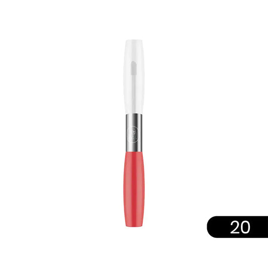 Rivaj Quick Dry Lip Gloss Shade 20 vivid coral colour — buy at Derma.pk Pakistan