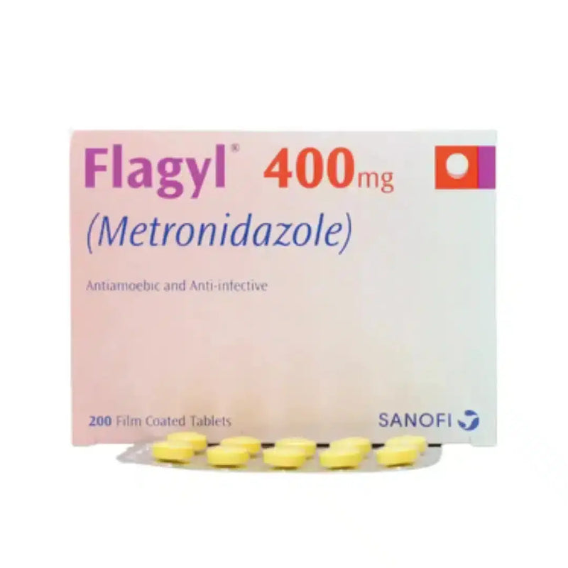 Flagyl Tablets 400mg (10 Tablets ) Bacterial Infection Treatment - derma.pk