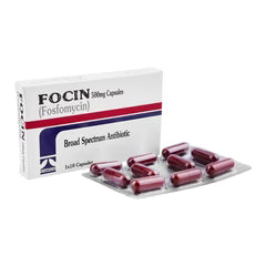 Focin 500mg Tablet — Fosfomycin antibiotic for urinary tract infection treatment, Pakistan
